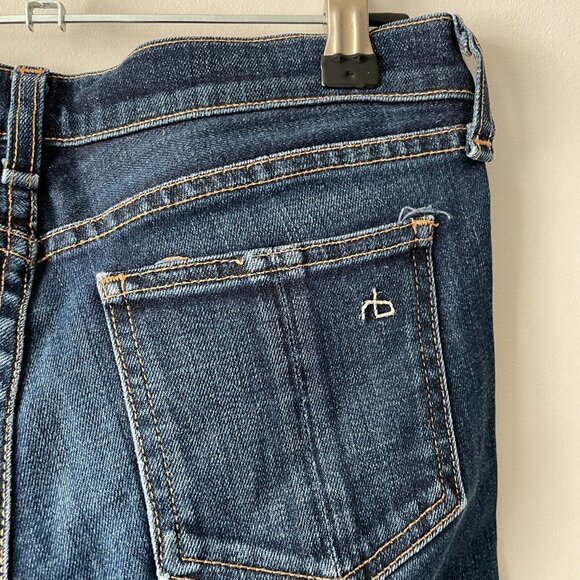 Rag & Bone Straight Leg Denim Jeans Mid Rise Medium Wash Blue 26 - Picture 11 of 11
